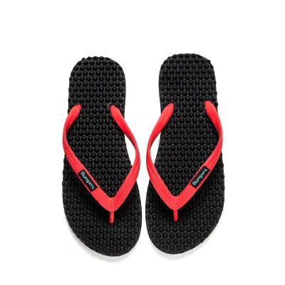 כפכפי מסאז' באמפרס / שחור אדום