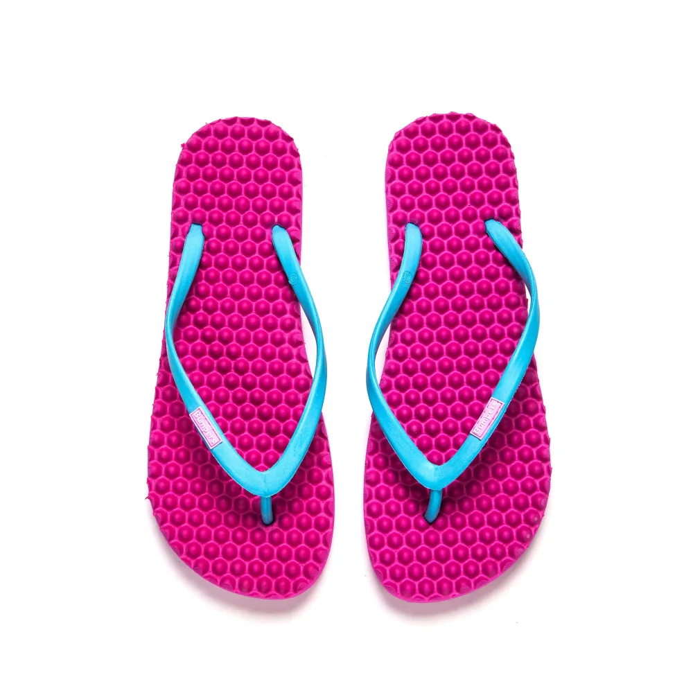 כפכפי מסאז' באמפרס / ורוד תכלת slim