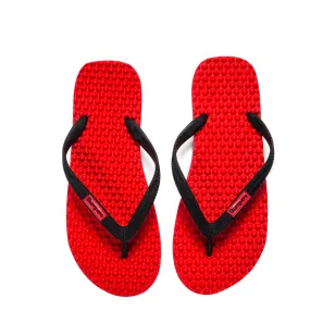 כפכפי מסאז' באמפרס / אדום שחור