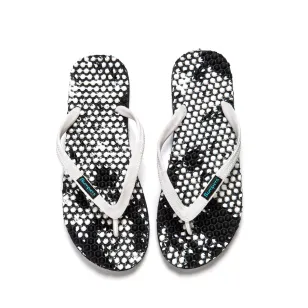 כפכפי מסאז' באמפרס /  שחור בוטיק לבן