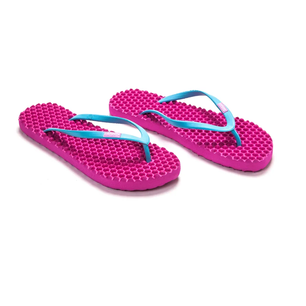 כפכפי מסאז' באמפרס / ורוד תכלת slim