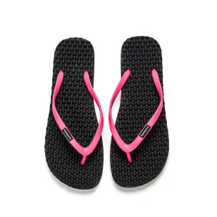 כפכפי מסאז' באמפרס / שחור ורוד Slim