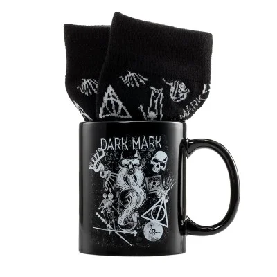 סט ספל וגרב - הארי פוטר אוכלי המוות